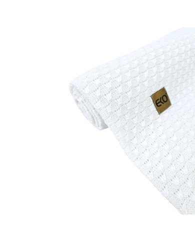 Bamboo baby blanket WHITE