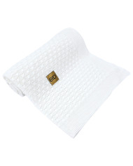 Bamboo baby blanket WHITE