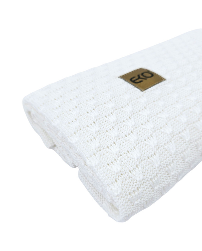 Bamboo baby blanket WHITE
