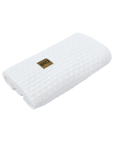 Bamboo baby blanket WHITE