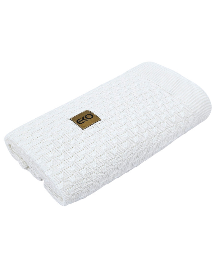 Bamboo baby blanket WHITE