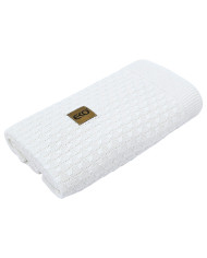 Bamboo baby blanket WHITE
