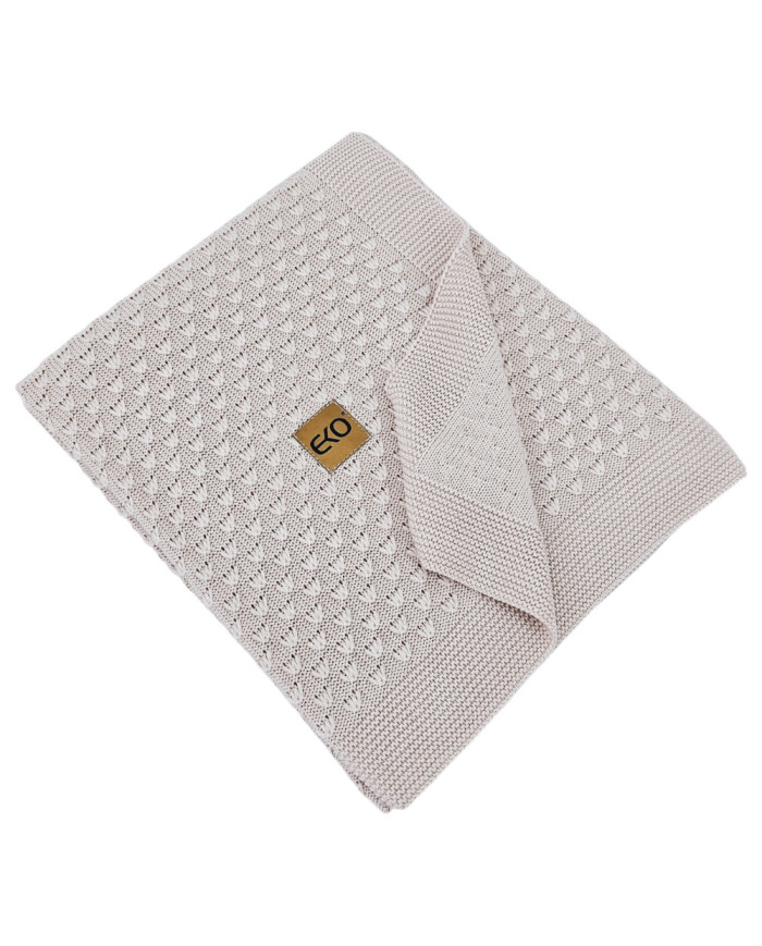 Kocyk bambusowy dla dziecka PUDROWY RÓŻ