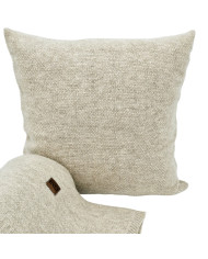 Knitted blanket and cushion set - SET MILANO LATTE