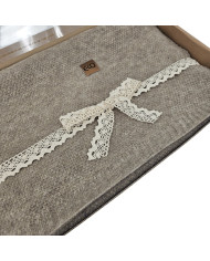 Koc dzianinowy 150x200 cm – MILANO TAUPE