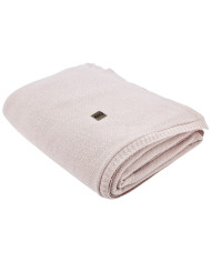 Koc dzianinowy z podszyciem futerkowym 150x200 cm – MILANO DUO ROSE PINK