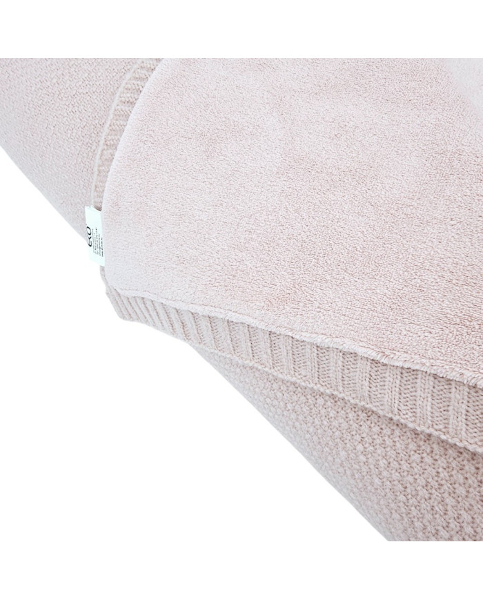 Koc dzianinowy z podszyciem futerkowym 150x200 cm – MILANO DUO ROSE PINK