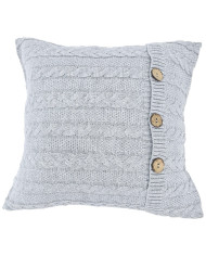 Cotton knitted pillowcase - VENEZIA POPIEL