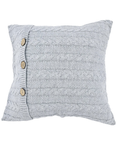 Cotton knitted pillowcase - VENEZIA POPIEL