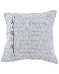 Cotton knitted pillowcase - VENEZIA POPIEL