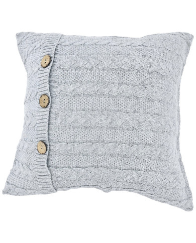 Cotton knitted pillowcase - VENEZIA POPIEL