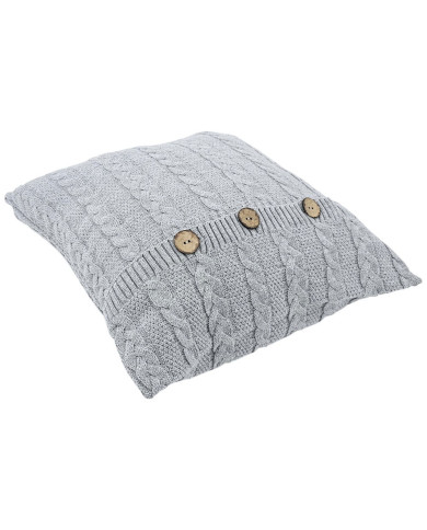 Cotton knitted pillowcase - VENEZIA POPIEL