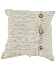Knitted blanket and pillow set -SET VENEZIA LATTE
