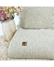 Knitted blanket and cushion set - SET MILANO LATTE