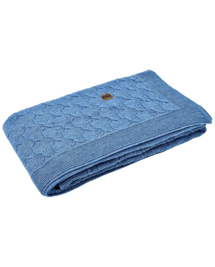 Alpaca wool blanket 150x200 cm - MODENA BLUE