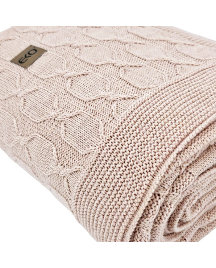 Alpaca wool blanket 150x200 cm - MODENA ROSE PINK