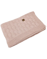 Alpaca wool blanket 150x200 cm - MODENA ROSE PINK