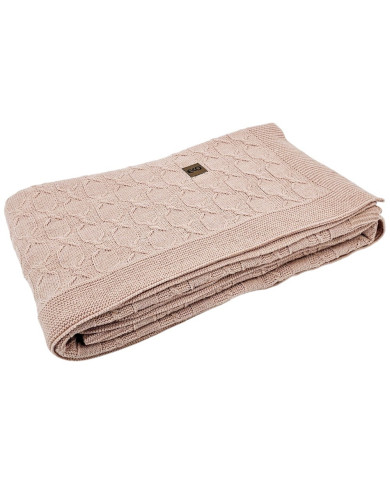 Alpaca wool blanket 150x200 cm - MODENA ROSE PINK