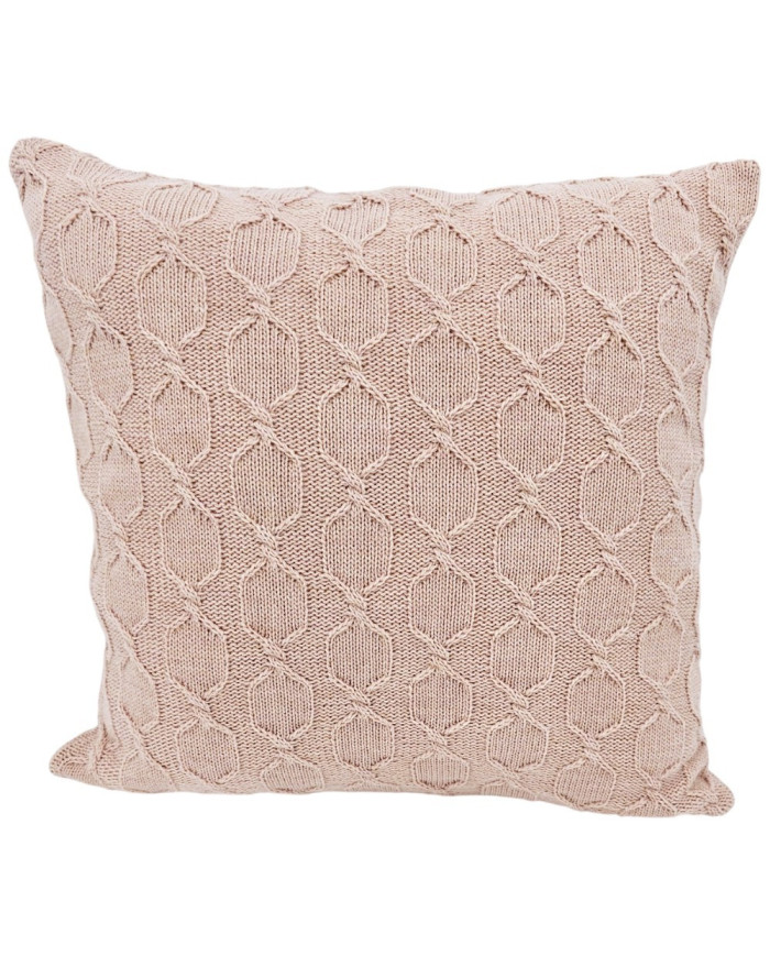 Alpaca wool cushion cover 45x45 cm MODENA powder pink