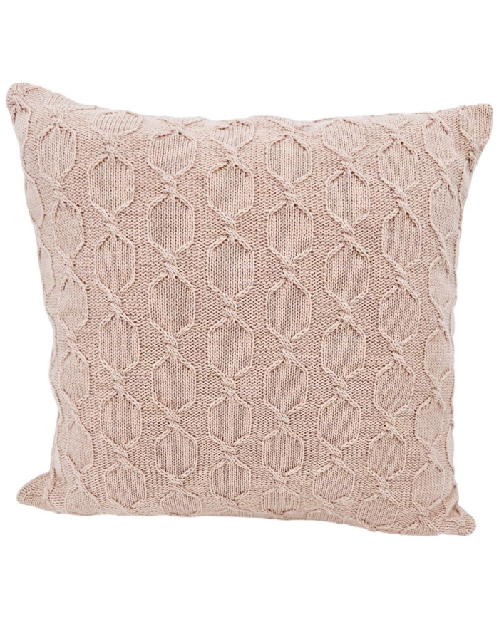 Alpaca wool cushion cover 45x45 cm MODENA powder pink