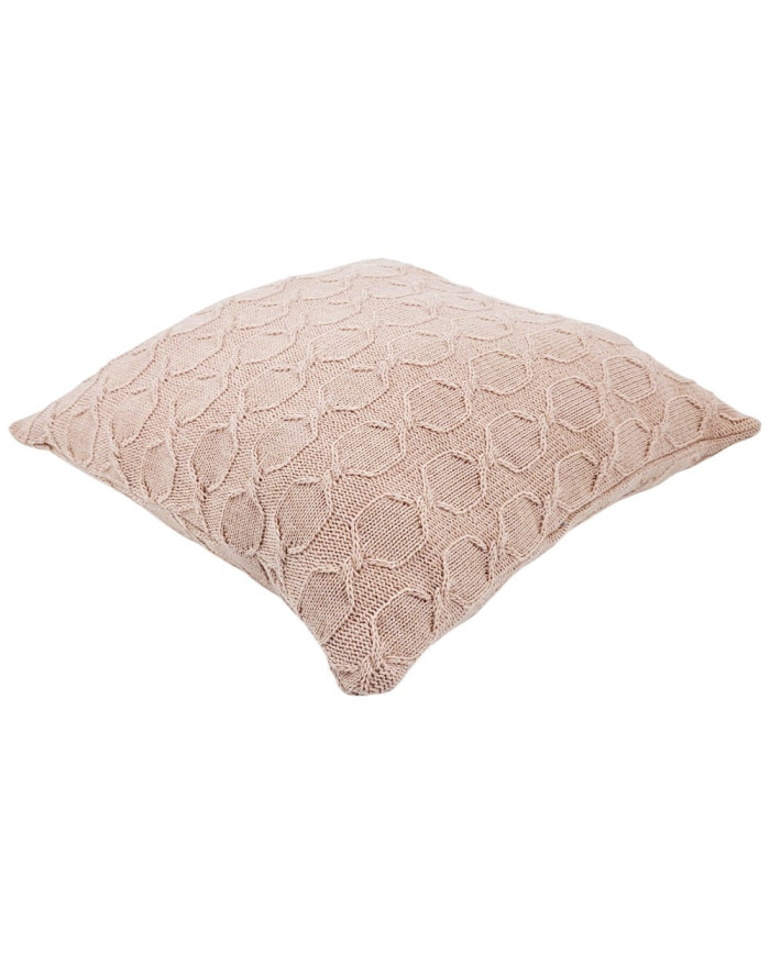 Alpaca wool cushion cover 45x45 cm MODENA powder pink