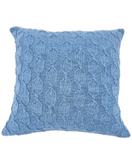 Set of blanket and pillow with Alpaca wool - SET MODENA BLUE