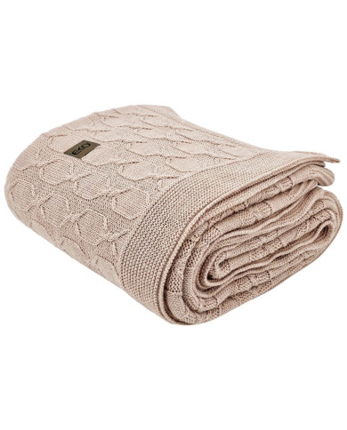 Set of blanket and pillow with Alpaca wool - SET MODENA ROSE PINK