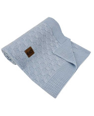 Baby bamboo blanket BLUE