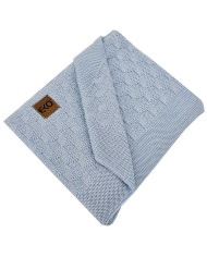 Baby bamboo blanket BLUE