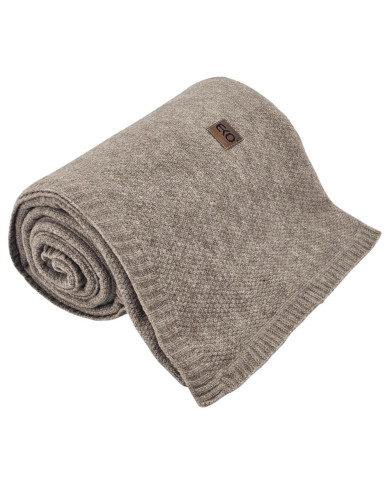 Koc dzianinowy 200x220 cm – MILANO200 TAUPE