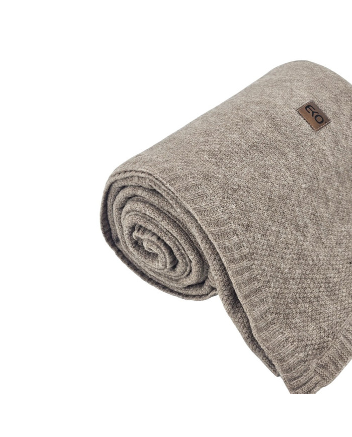 Koc dzianinowy 200x220 cm – MILANO200 TAUPE