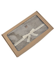 Koc dzianinowy 200x220 cm – MILANO200 TAUPE