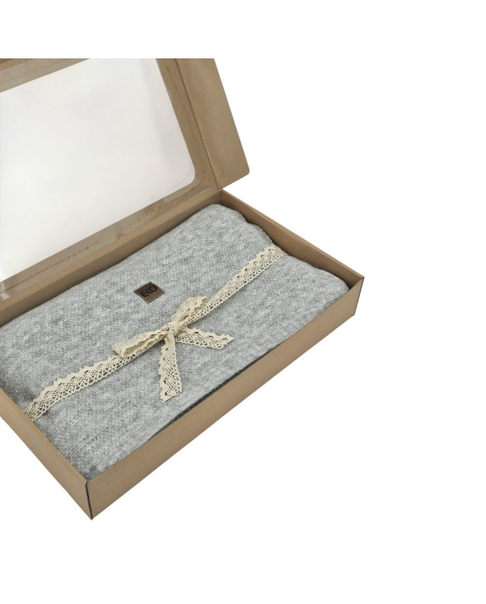 Koc dzianinowy 200x220 cm – MILANO200 PEARL