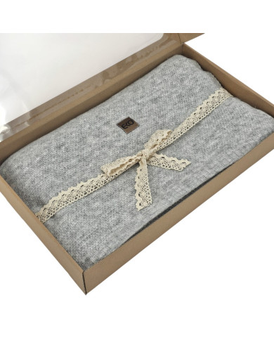 Knitted blanket 200x220 cm - MILANO200 PEARL