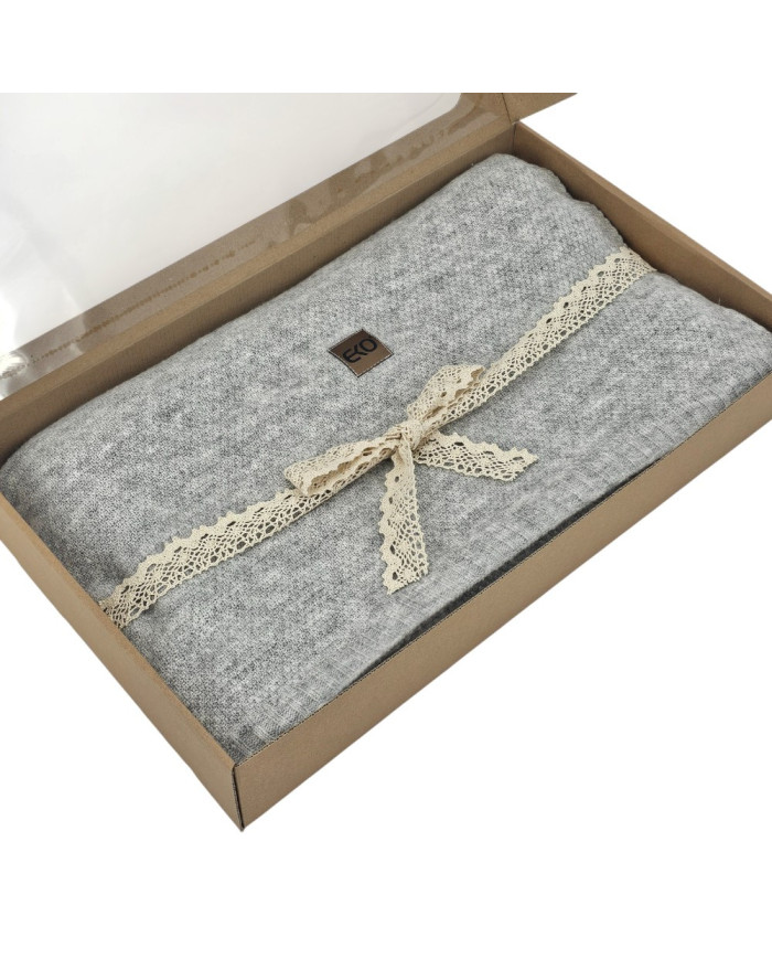 Knitted blanket 200x220 cm - MILANO200 PEARL