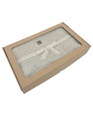 Knitted blanket 200x220 cm - MILANO200 LATTE