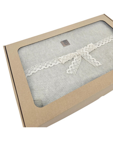 Knitted blanket 200x220 cm - MILANO200 LATTE