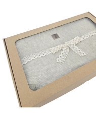 Knitted blanket 200x220 cm - MILANO200 LATTE