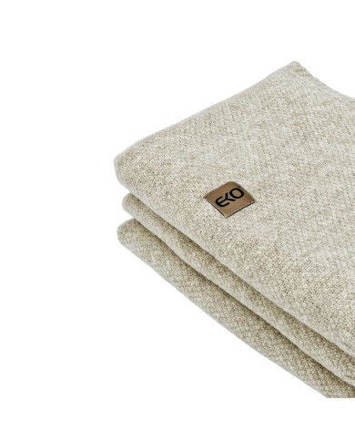 Knitted blanket 200x220 cm - MILANO200 LATTE