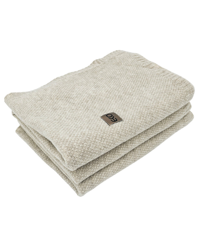 Knitted blanket 200x220 cm - MILANO200 LATTE