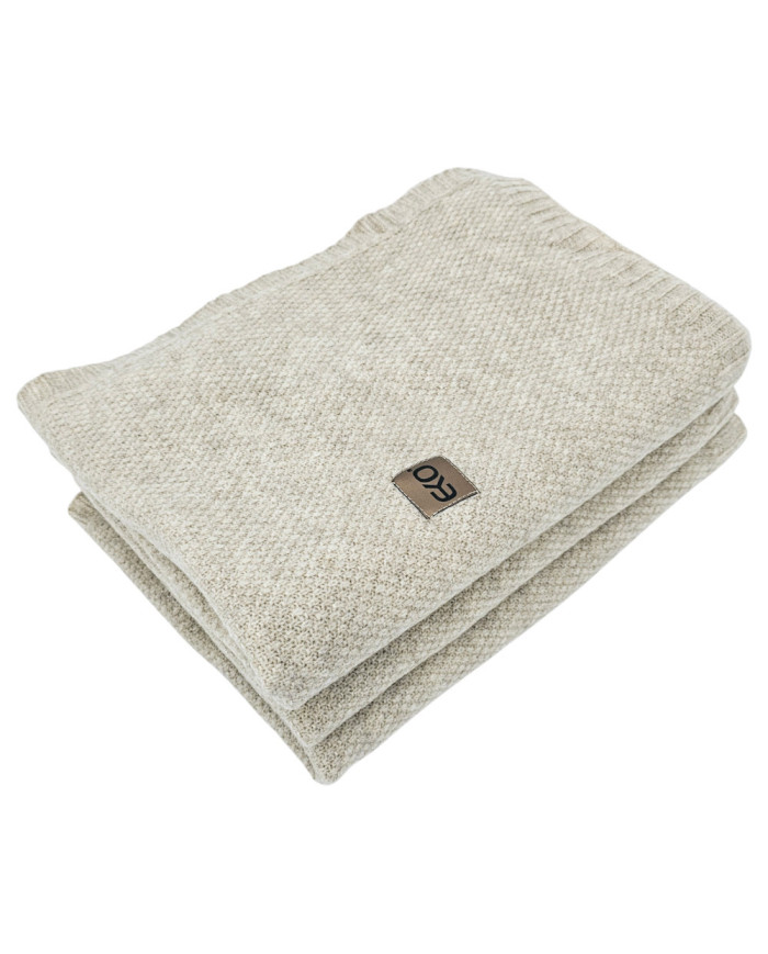Knitted blanket 200x220 cm - MILANO200 LATTE