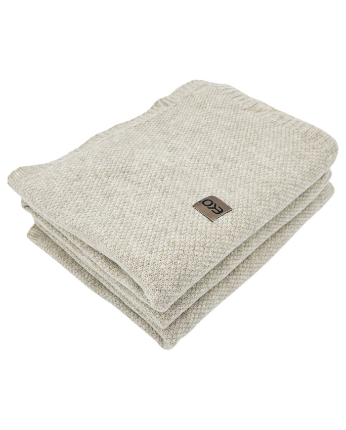 Knitted blanket 200x220 cm - MILANO200 LATTE