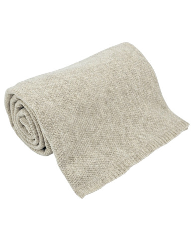 Knitted blanket 200x220 cm - MILANO200 LATTE