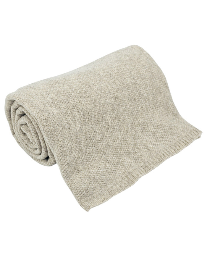 Knitted blanket 200x220 cm - MILANO200 LATTE