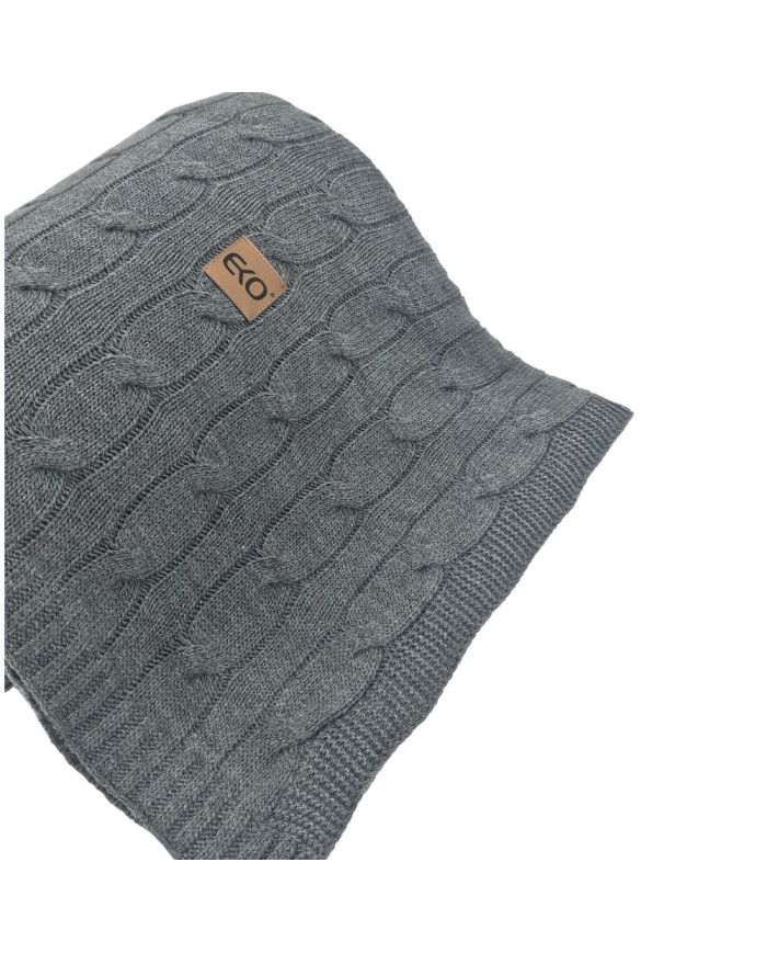 Koc dzianinowy kaszmir 200x220 cm – VERONA200 ANTHRACITE