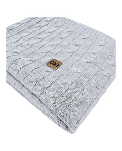 Cashmere knitted blanket 200x220 cm - VERONA200 POPIEL