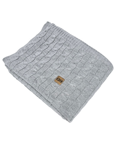 Cashmere knitted blanket 200x220 cm - VERONA200 POPIEL