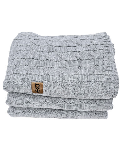 Cashmere knitted blanket 200x220 cm - VERONA200 POPIEL