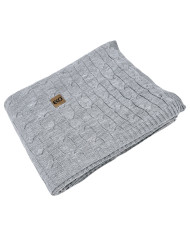 Cashmere knitted blanket 200x220 cm - VERONA200 POPIEL