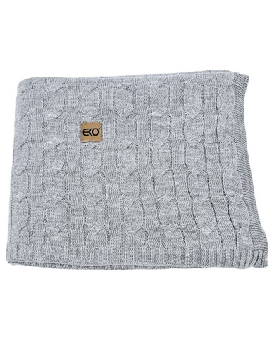 Cashmere knitted blanket 200x220 cm - VERONA200 POPIEL